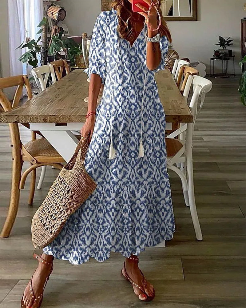 Michaela™ | Robe bohème flatteuse | Maya Deauville