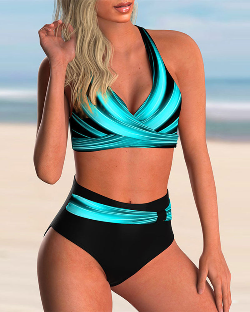 Liliana™ | Bikini imprimé à encolure croisée | Maya Deauville