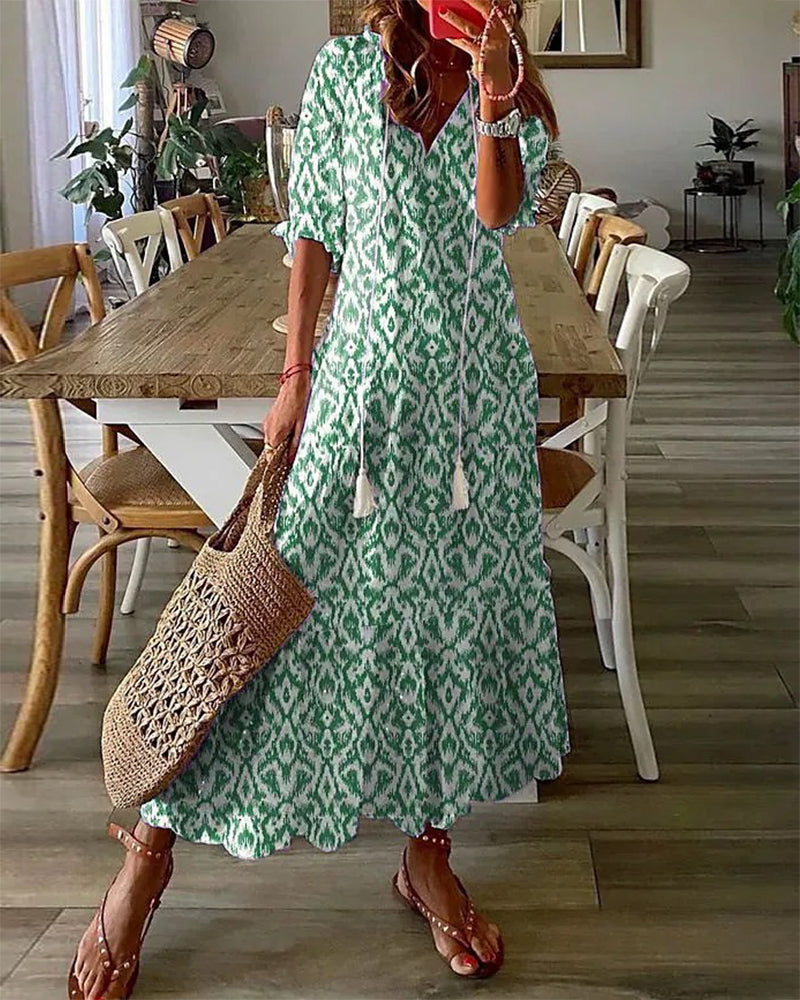 Michaela™ | Robe bohème flatteuse | Maya Deauville