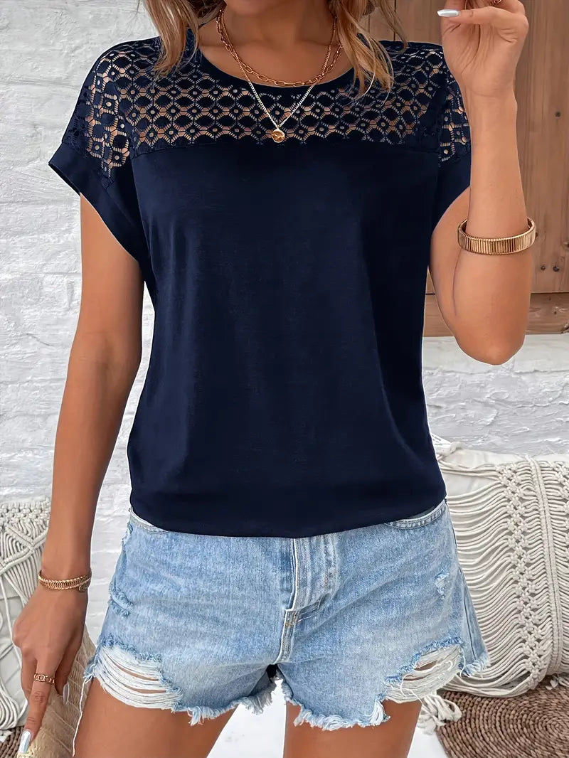 Lulu™ | T-chemisier Chic à Manches Chauve-Souris | Maya Deauville