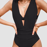 Maillot de bain gainant de luxe avec décolleté en V profond | Maya Deauville