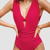 Maillot de bain gainant de luxe avec décolleté en V profond | Maya Deauville