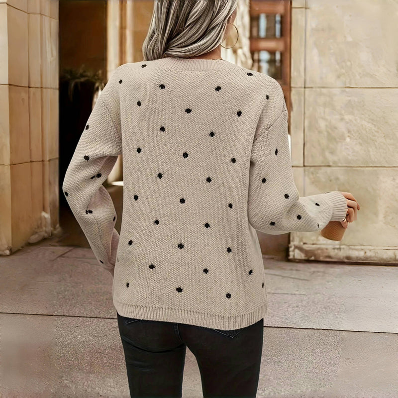 Noémie™ | Pull élégant à Pois | Maya Deauville