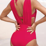 Maillot de bain gainant de luxe avec décolleté en V profond | Maya Deauville