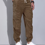 Rossi Roma™ | Pantalon cargo en velours côtelé | Maya Deauville