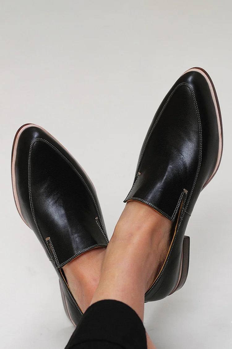 Zofia™ | Mocassin Patchwork Noir | Maya Deauville
