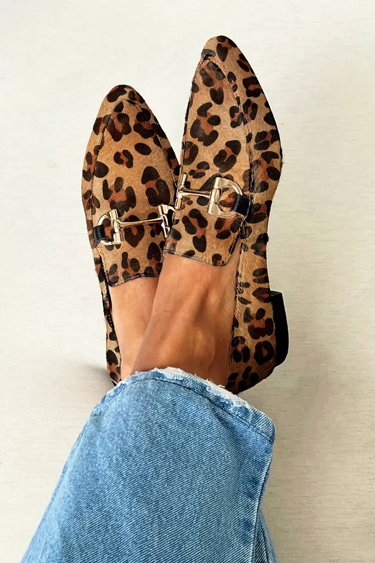 Gia | Mocassins Élégants Léopard | Maya Deauville