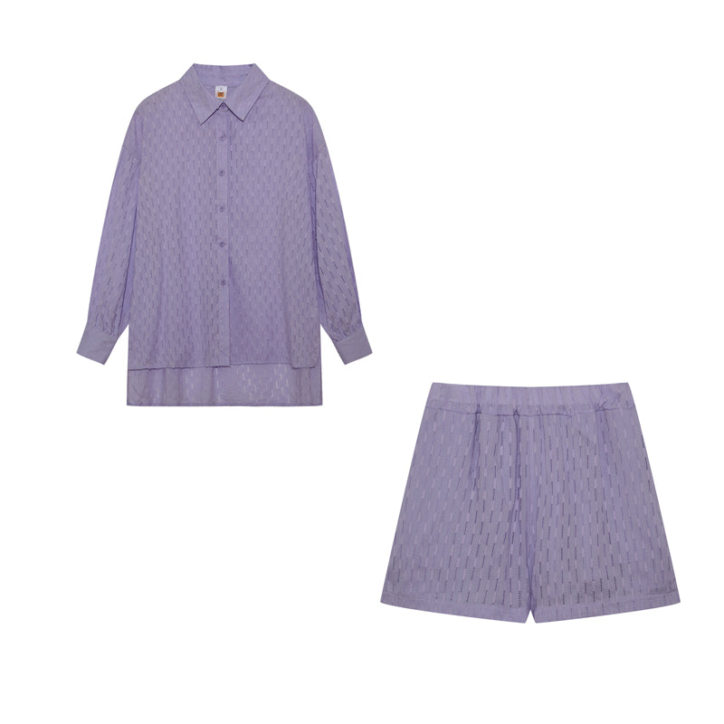 Elizabeth | Ensemble Chemise et Shorts Léger | Maya Deauville