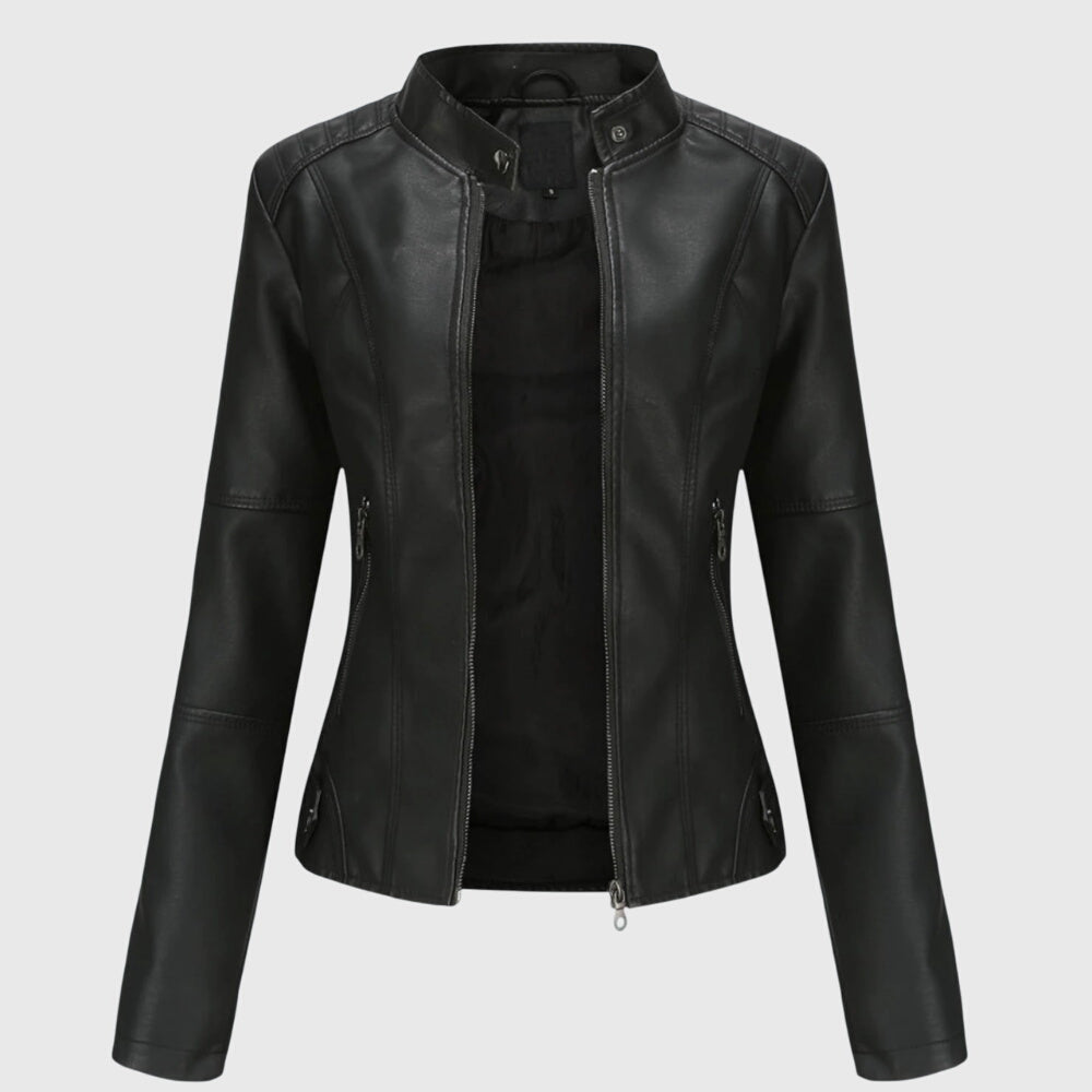 Giorgina™ | Veste en Cuir Élégante pour Femmes | Maya Deauville