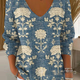 Béatrice – Pull coloré avec col en V | Maya Deauville