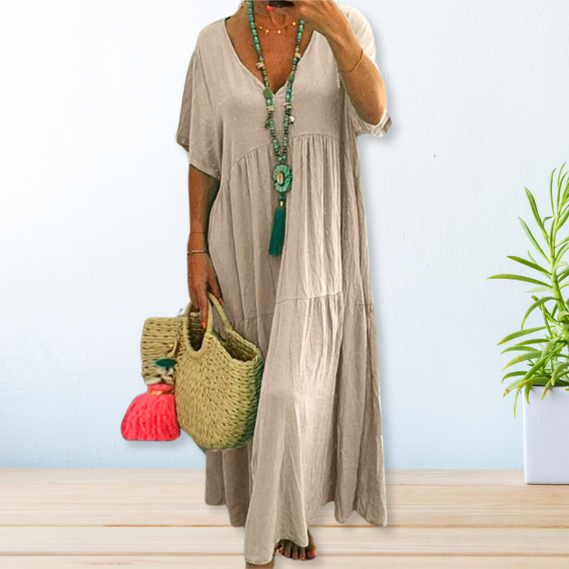 Maelis | Robe en Coton Lin | Maya Deauville