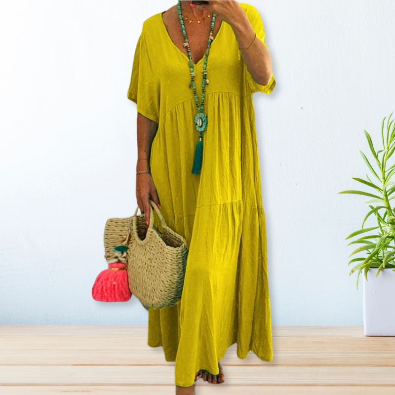 Maelis | Robe en Coton Lin | Maya Deauville