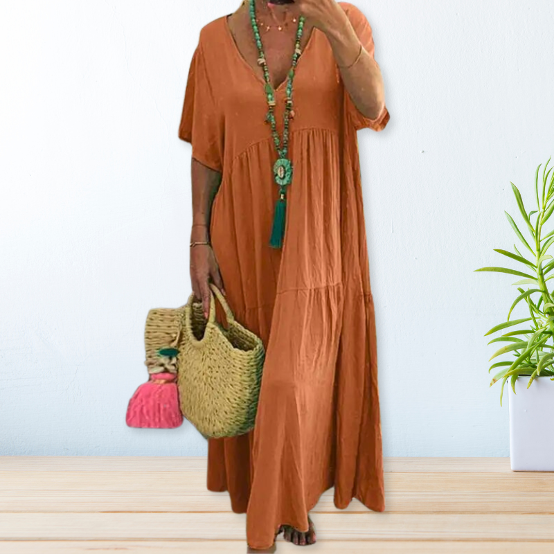 Maelis | Robe en Coton Lin | Maya Deauville