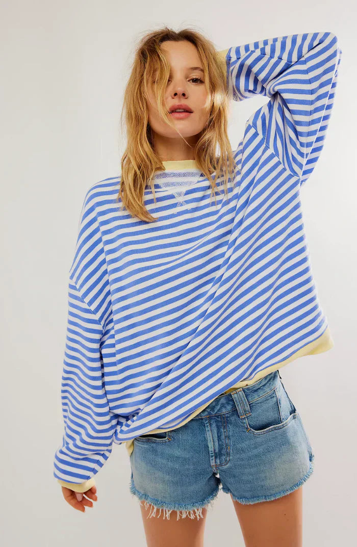Agathe™ | Pull Rayé Oversize | Maya Deauville
