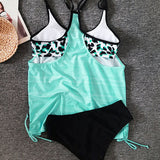 Augustus – Tankini uni avec imprimé léopard | Maya Deauville