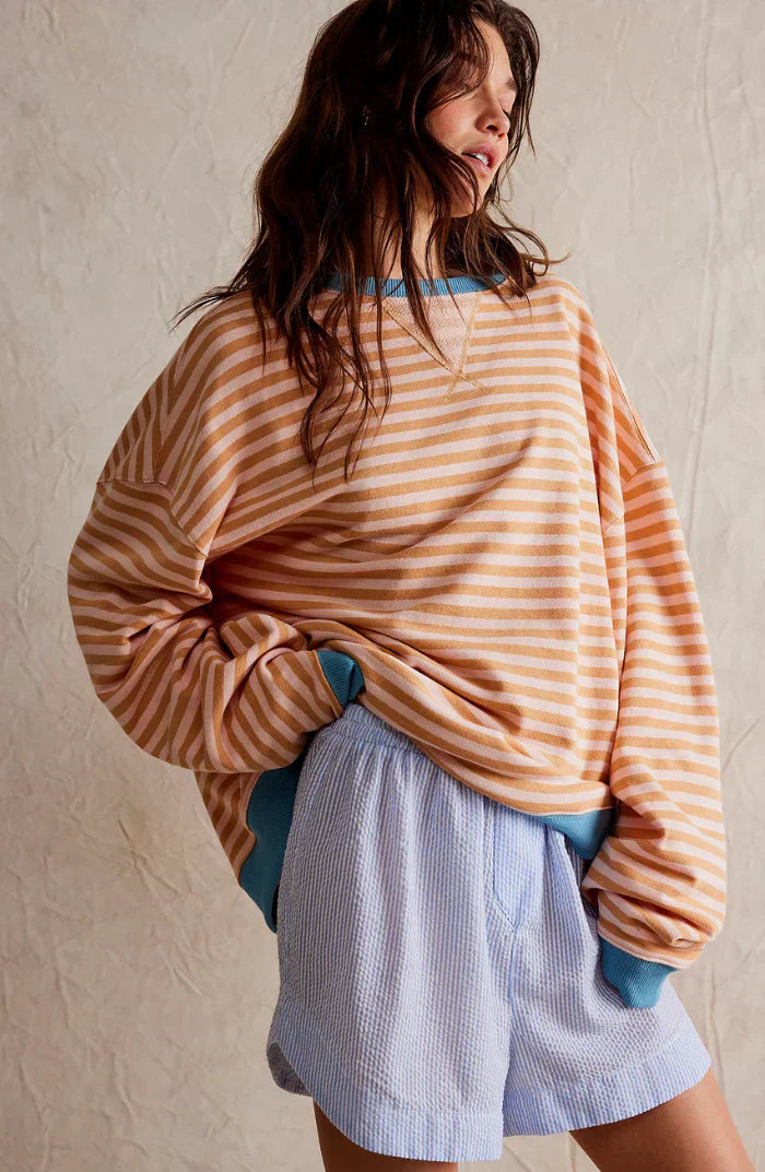Agathe™ | Pull Rayé Oversize | Maya Deauville