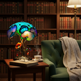 Lampe champignon florale bohème chic