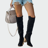 Bottes orthopédiques en cuir jusqu’au genou | Maya Deauville