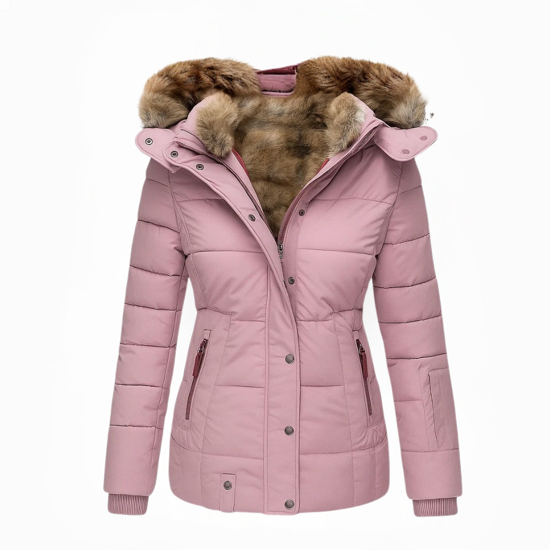 Olivia™ | Manteau d’hiver chaud doublé de fourrure | Maya Deauville