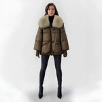 Aurélie™ | Manteau d’Hiver Luxe avec Col Chaud | Maya Deauville
