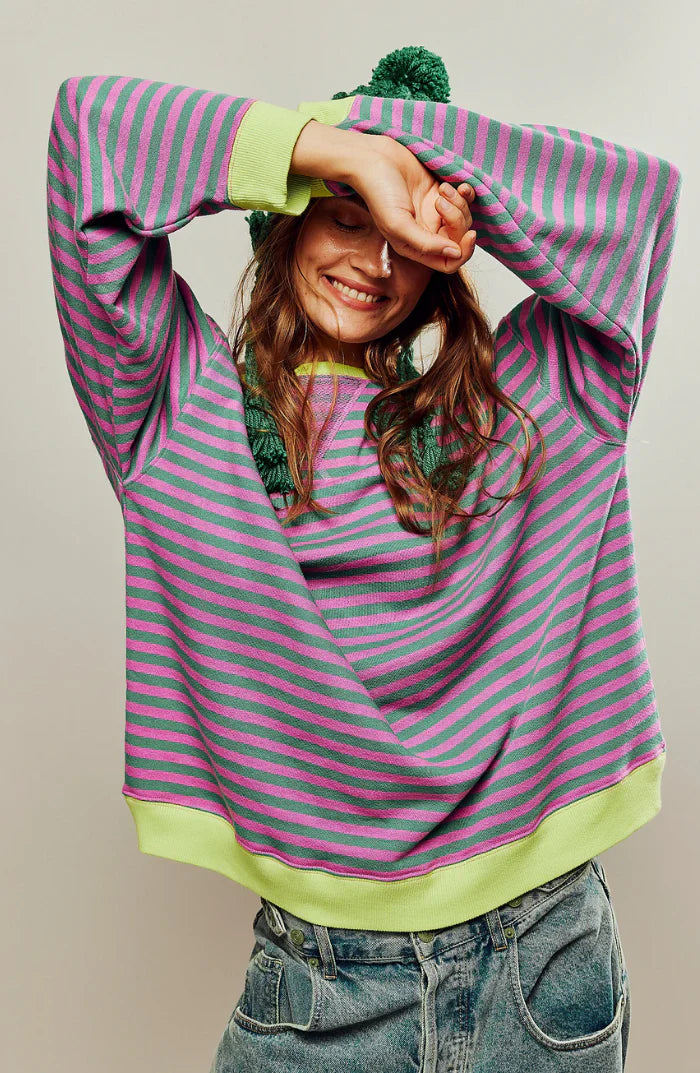 Agathe™ | Pull Rayé Oversize | Maya Deauville