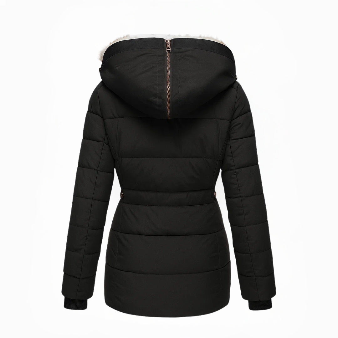 Olivia™ | Manteau d’hiver chaud doublé de fourrure | Maya Deauville