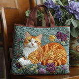 Sac cabas artisanal – chat roux