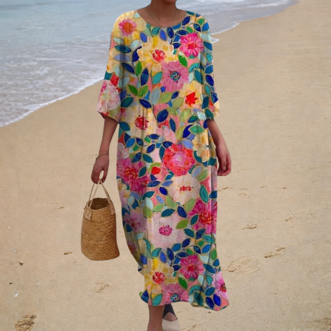 Robe longue fluide chic et confortable | Maya Deauville