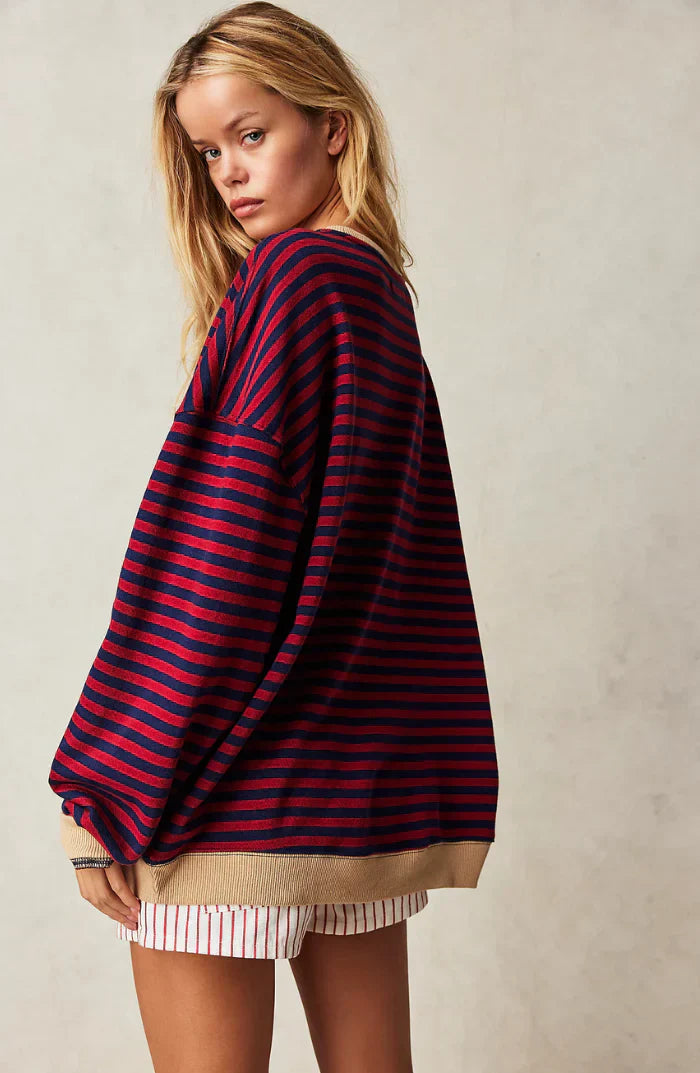 Agathe™ | Pull Rayé Oversize | Maya Deauville