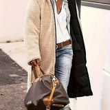 Delphine™ | Manteau Long Confortable 2-en-1 | Maya Deauville