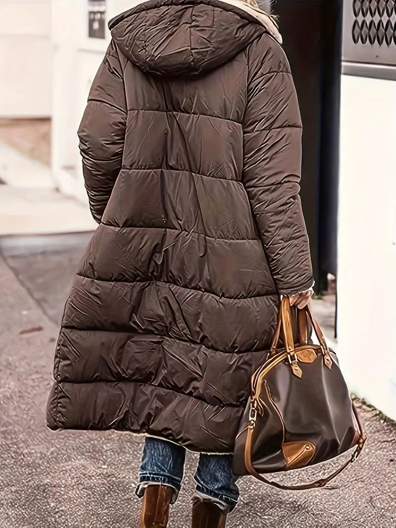 Delphine™ | Manteau Long Confortable 2-en-1 | Maya Deauville