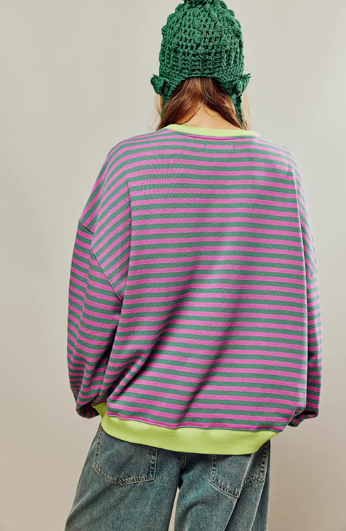 Agathe™ | Pull Rayé Oversize | Maya Deauville