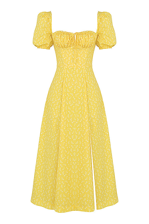 Aviana | Robe à Manches Bouffantes Bloom | Maya Deauville