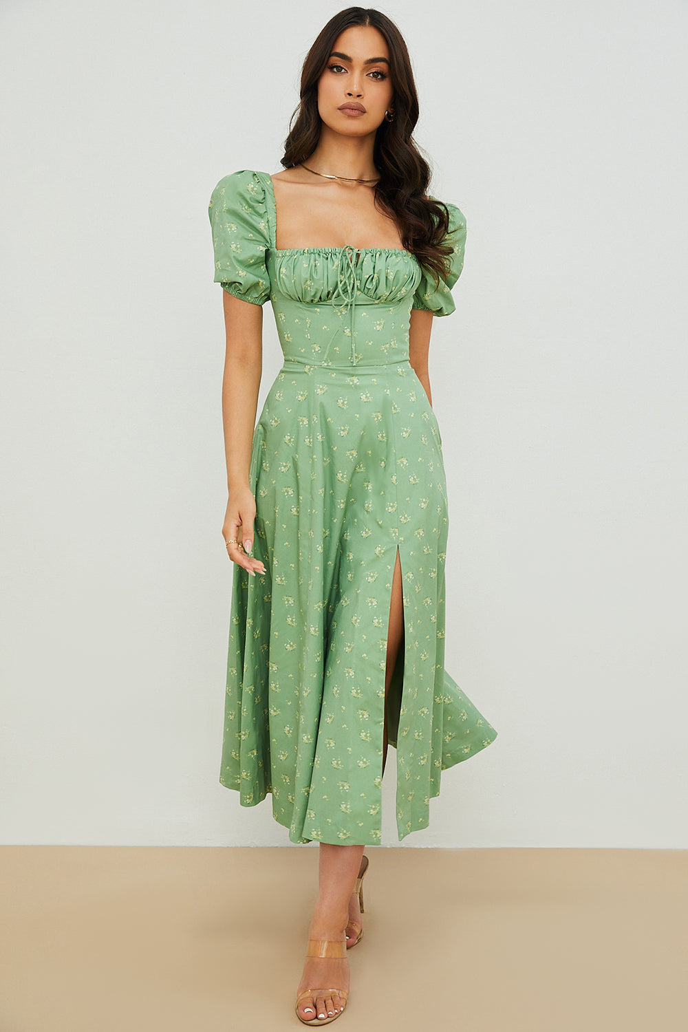 Aviana | Robe à Manches Bouffantes Bloom | Maya Deauville