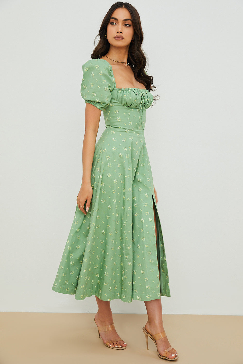 Aviana | Robe à Manches Bouffantes Bloom | Maya Deauville