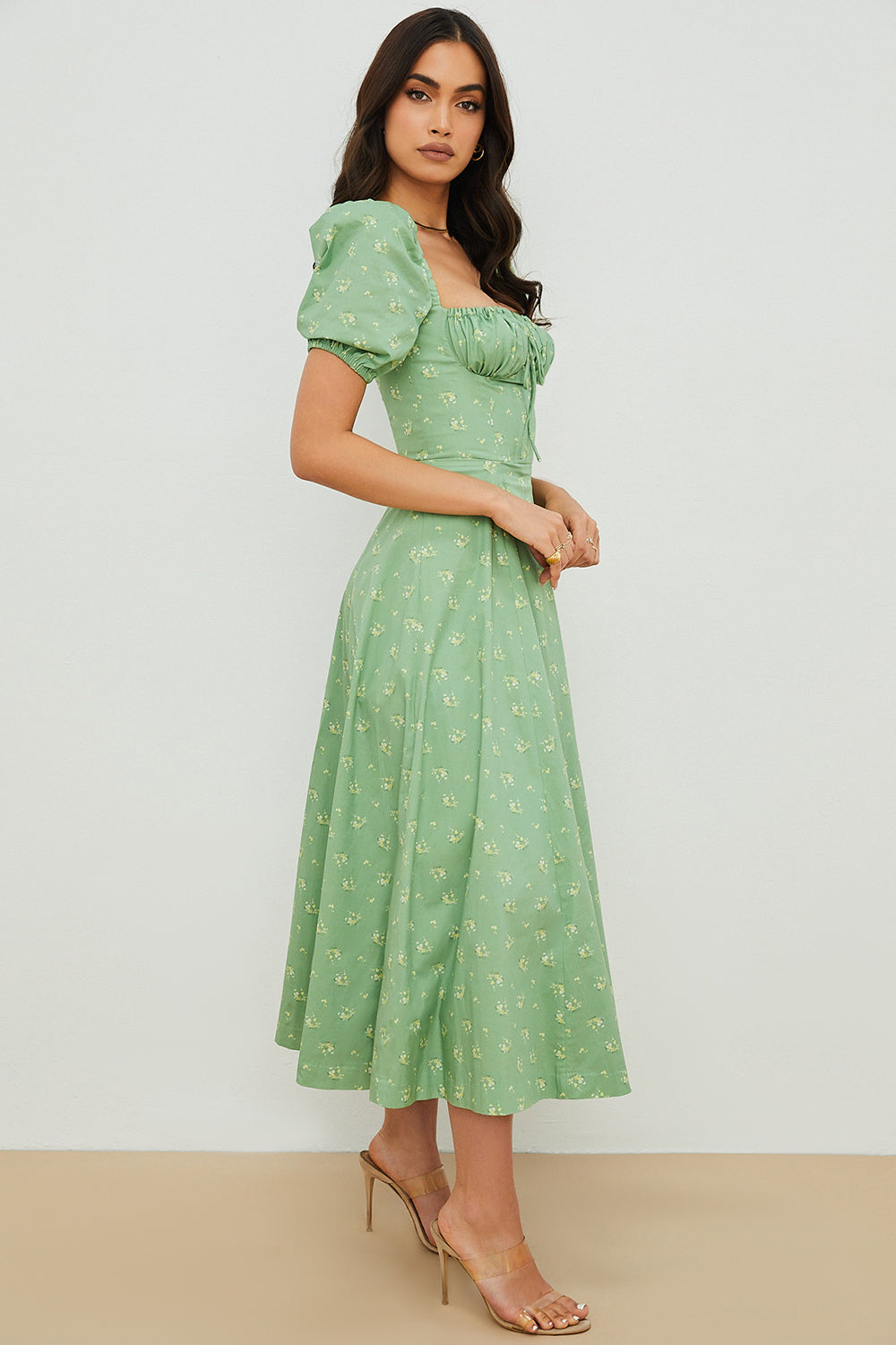Aviana | Robe à Manches Bouffantes Bloom | Maya Deauville