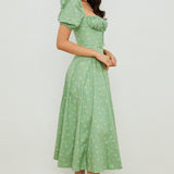 Aviana | Robe à Manches Bouffantes Bloom | Maya Deauville