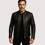 Marc™ | Veste en Cuir au Caractère Unique | Maya Deauville