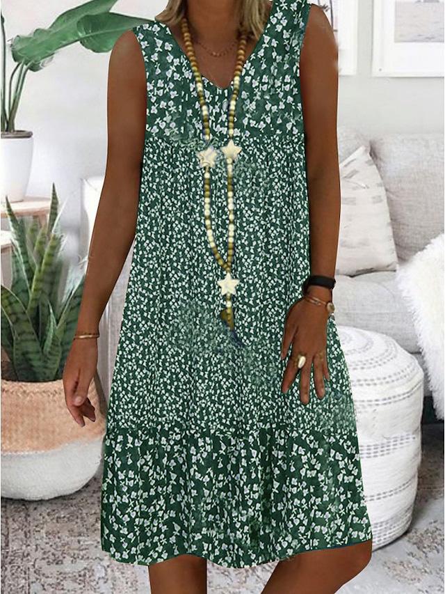 AYLA | Robe sans manches à col en v | Maya Deauville