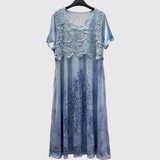 INDIGO | Robe midi florale élégante | Maya Deauville