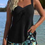 Lana® | Tankini rayée avec short de plage deux pièces | Maya Deauville