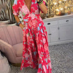 Floriana | Robe Florale Vibrante | Maya Deauville