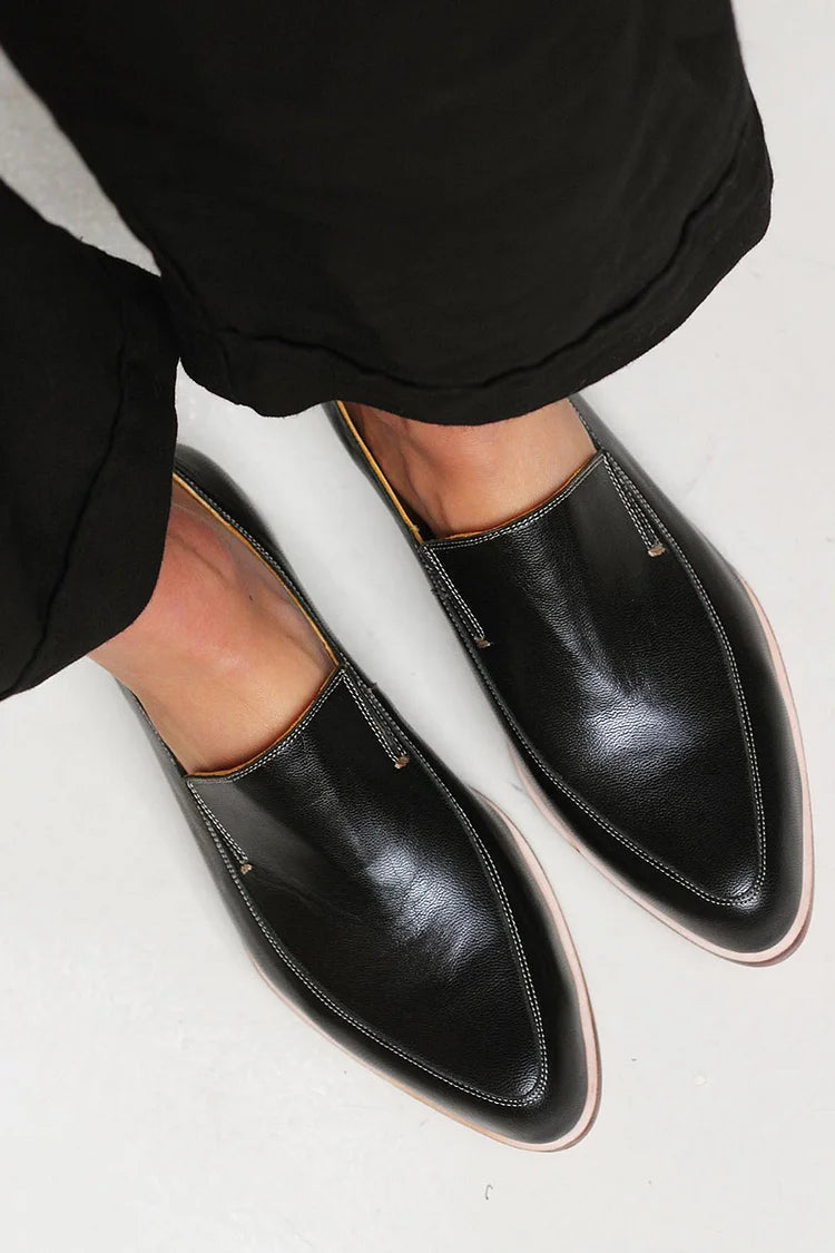 Zofia™ | Mocassin Patchwork Noir | Maya Deauville