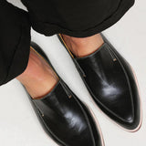 Zofia™ | Mocassin Patchwork Noir | Maya Deauville