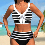 Lula® | Bikini rayé taille haute | Maya Deauville