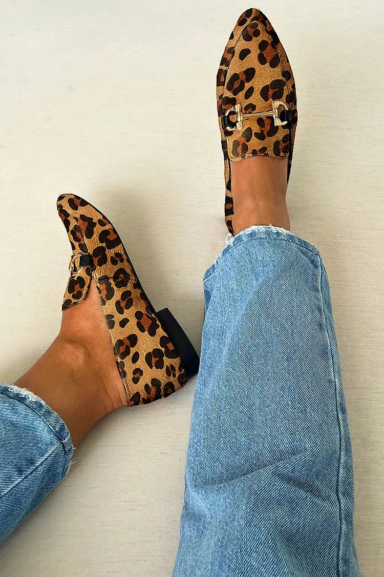 Gia | Mocassins Élégants Léopard | Maya Deauville