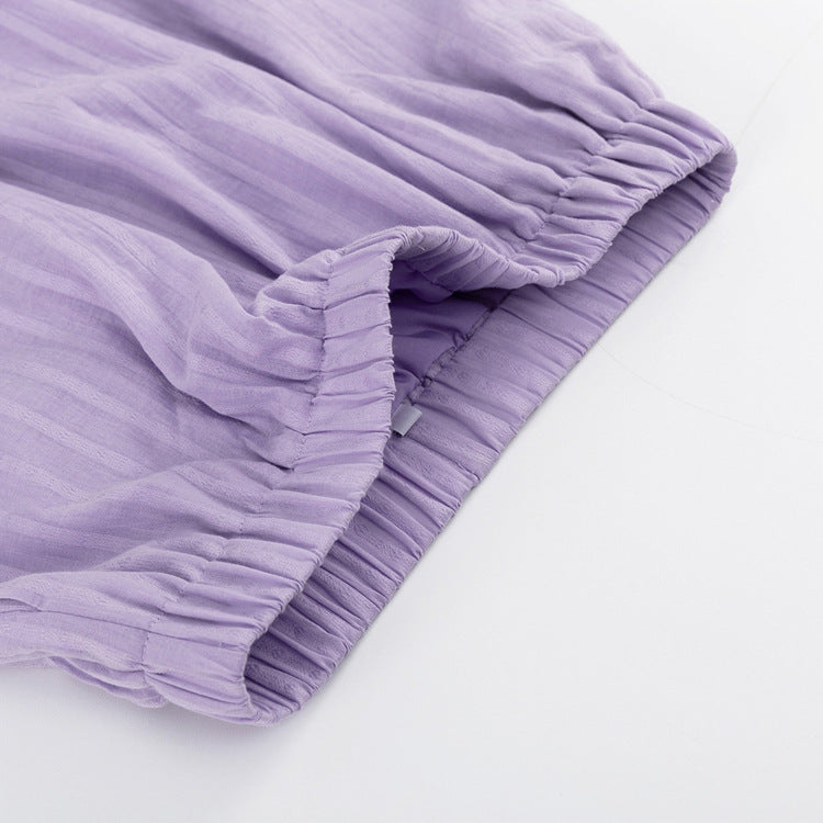 Viola | Ensemble Chemise Boutonnée et Shorts Aérés | Maya Deauville