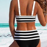 Lula® | Bikini rayé taille haute | Maya Deauville