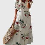 Amalia™ | Robe maxi d’été bohème vintage | Maya Deauville