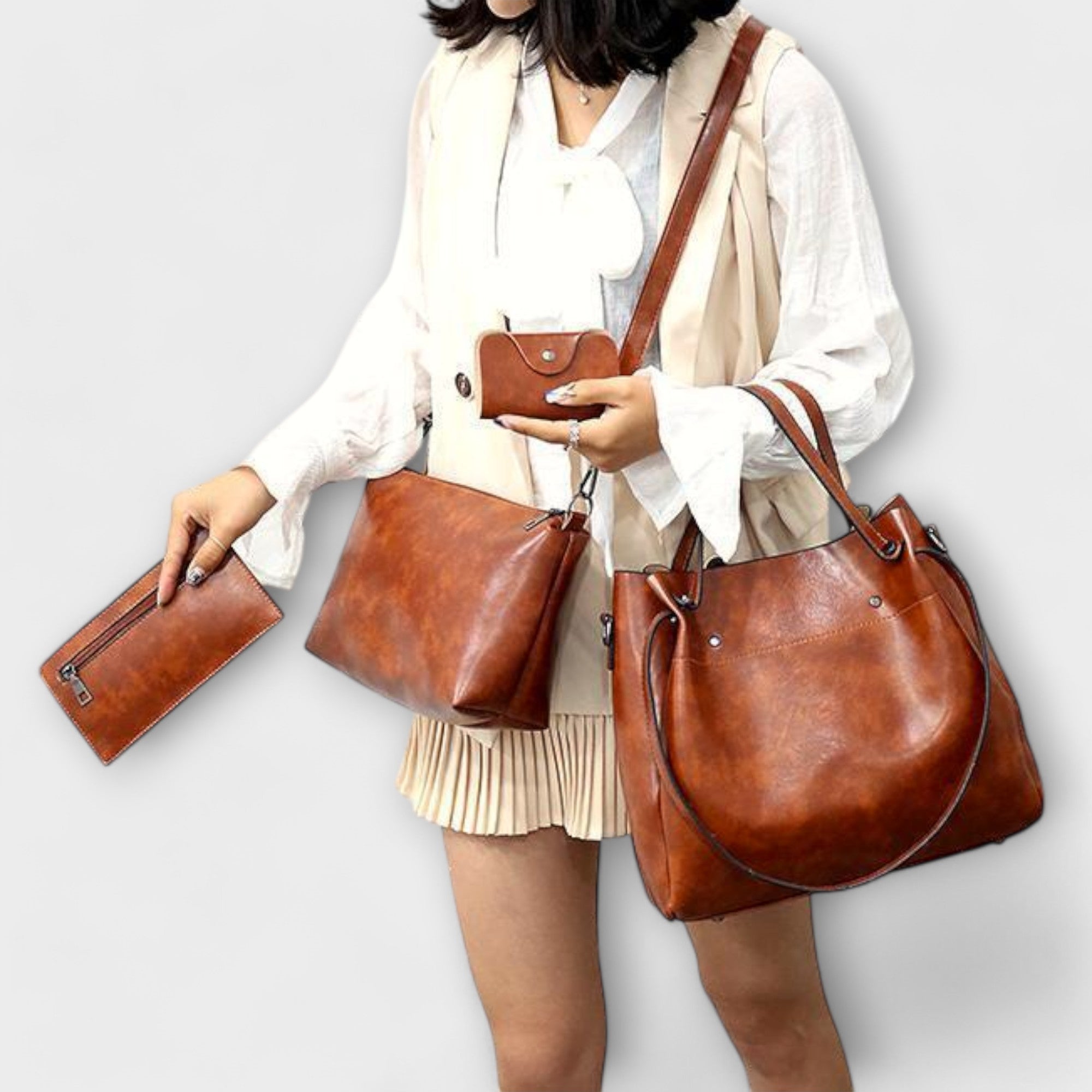 Azura | Ensemble de sacs vintage de 4 pièces | Maya Deauville
